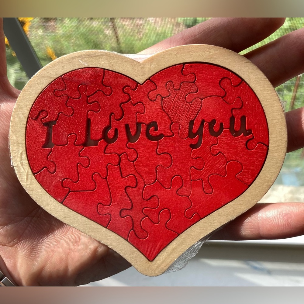 Small Wooden “I Love You” Puzzle